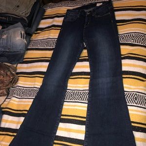 Buckle Flare Jeans